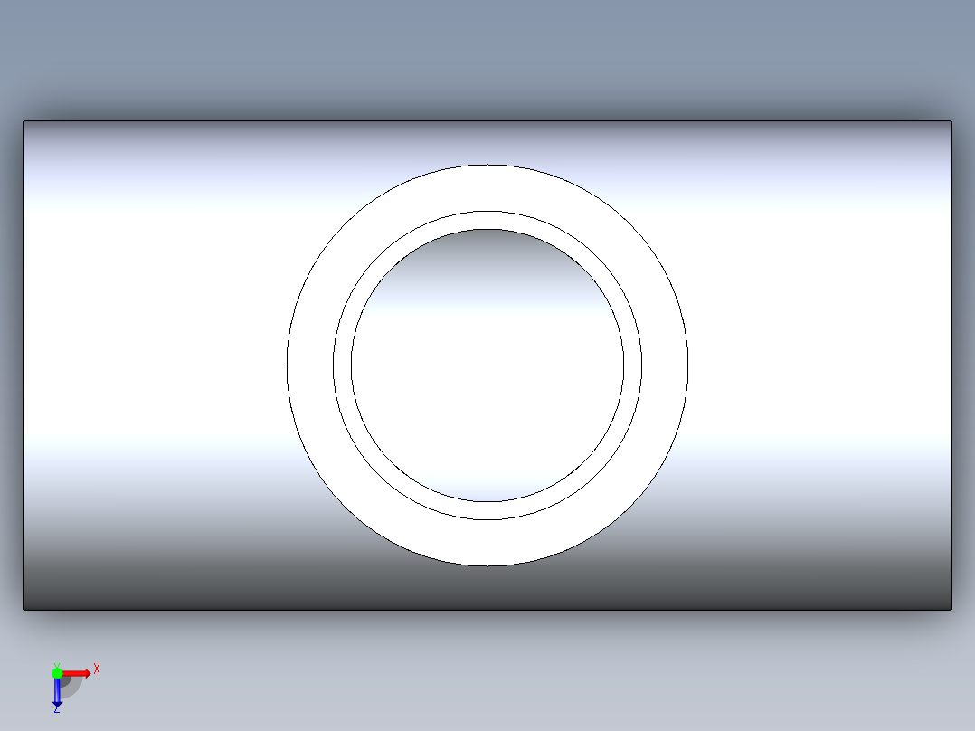 聚氯乙烯配件02-Sch80_ReducingTee_SxSxS_801-168_1.25in x 1in俯视图