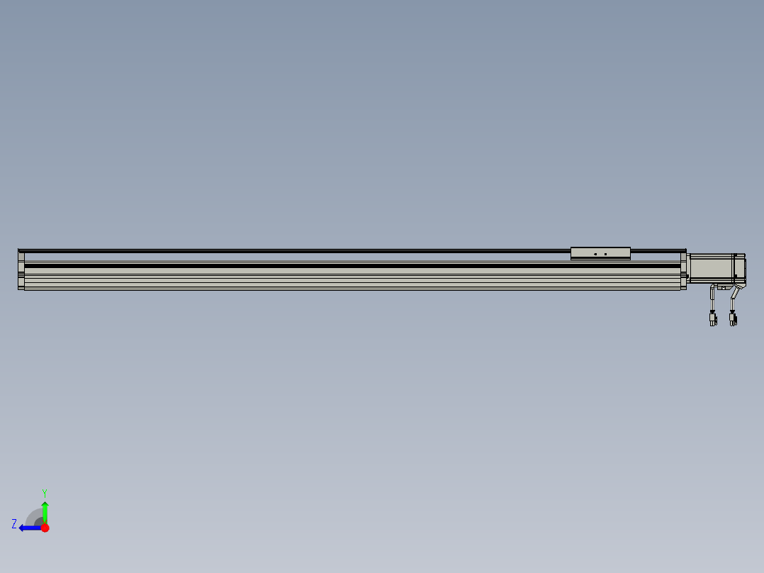 东锦丝杆传动-直线滑台模组DH120-C-S1050-BC-P400W-C3右视图