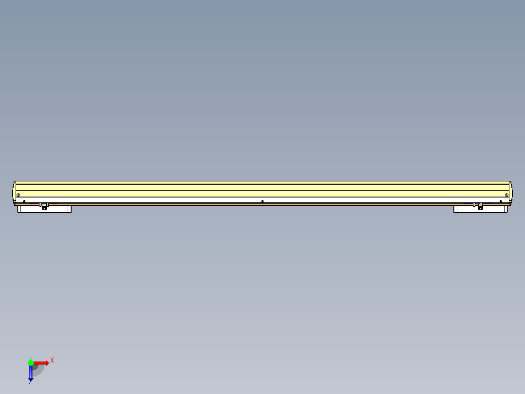 威洛博LC系列3d模型模组2LC17E1Y-S1100俯视图
