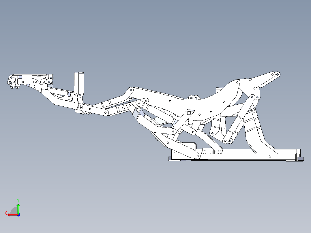 多功能沙发设计模型后视图