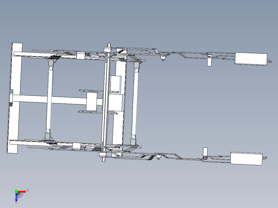 多功能沙发设计模型俯视图