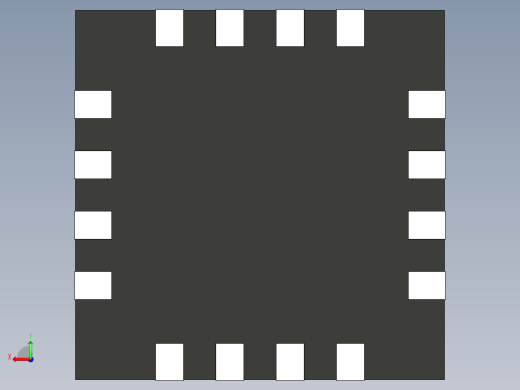 元器件3D封装qfn16-4x4152后视缩略图