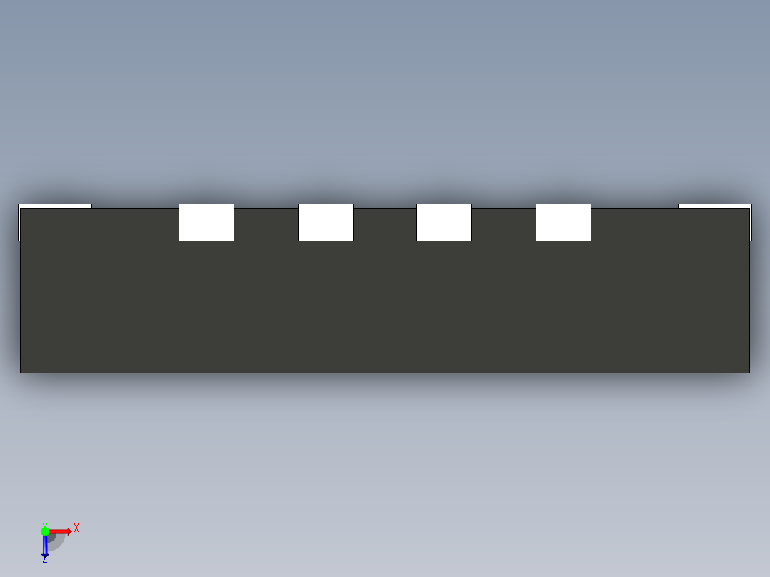 元器件3D封装qfn16-4x4152俯视图