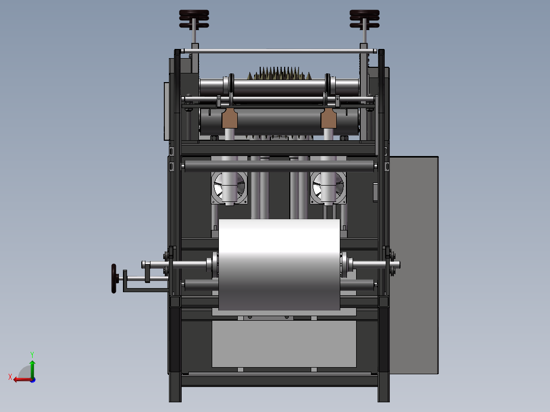 一次性帽子生产设备sw18后视图
