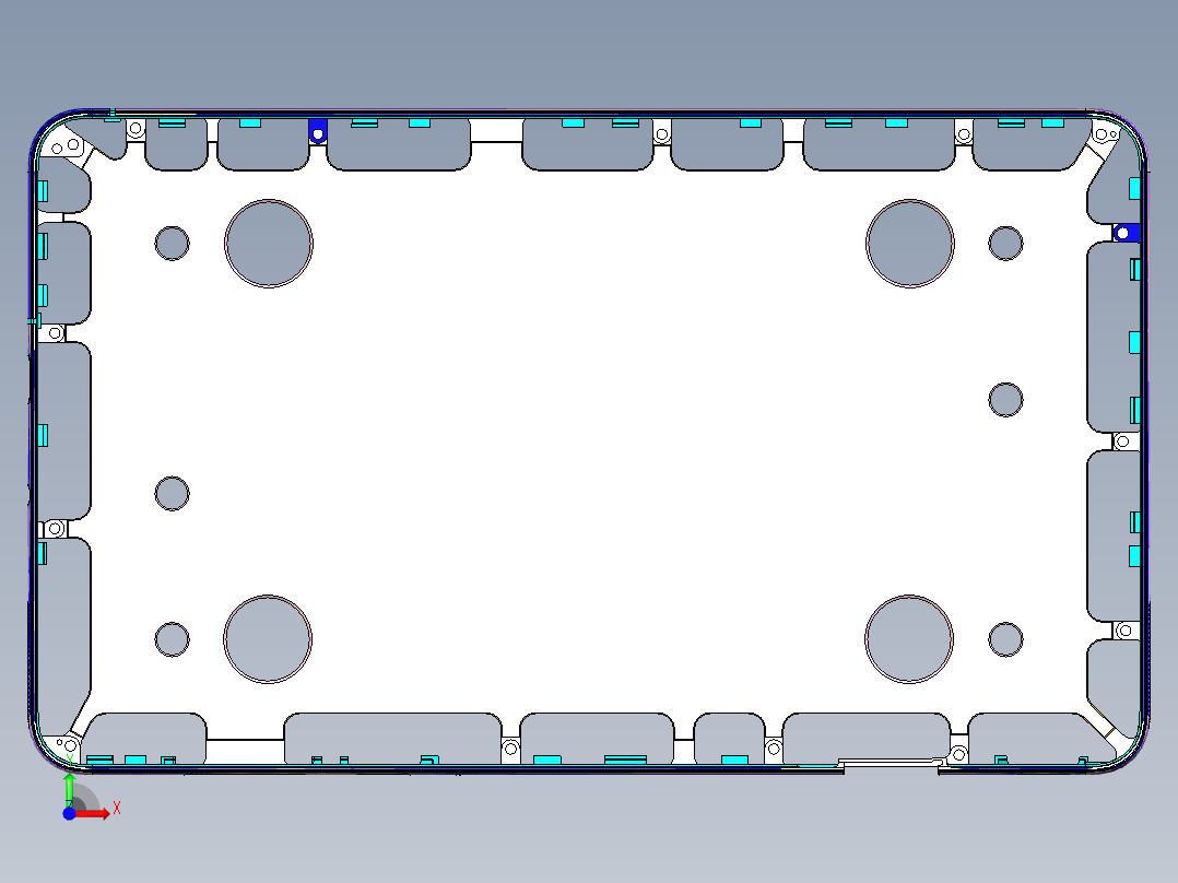 Z581C-笔记本CNC工装夹具三维模型CNC6-0723前视图