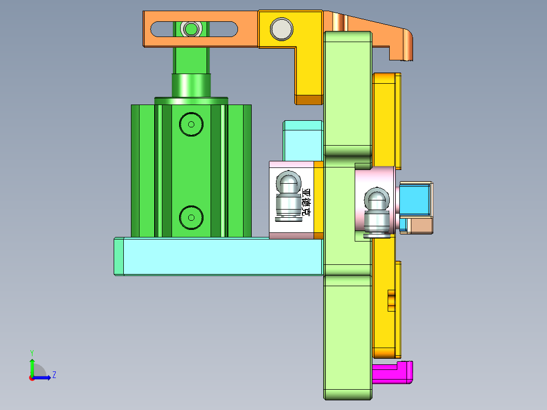 R4-笔记本CNC工装夹具三维模型CNC1-151026左视图