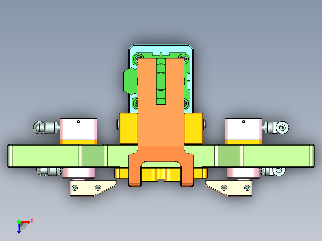 R4-笔记本CNC工装夹具三维模型CNC1-151026俯视图