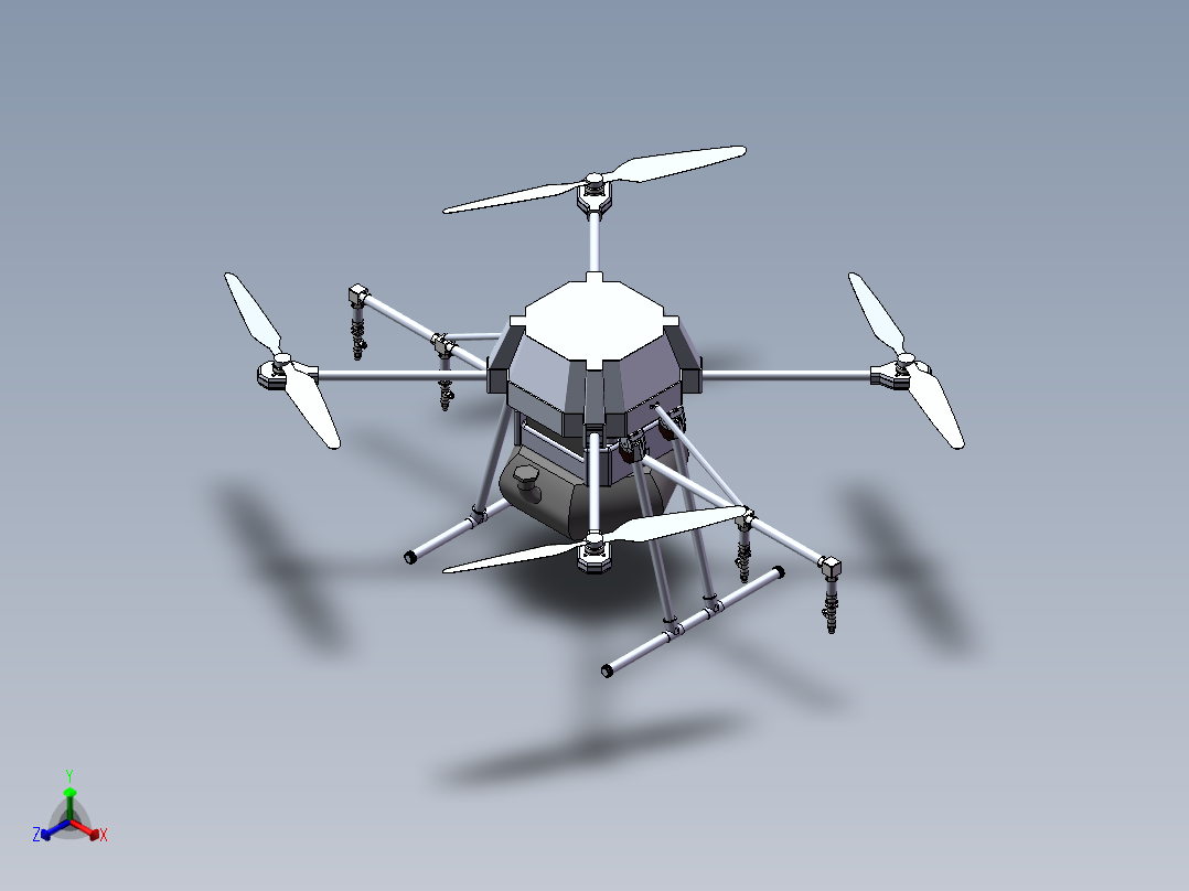 无人机正等轴测图