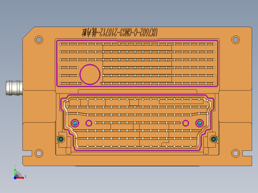 UX7602-C-笔记本CNC工装夹具三维模型CNC3-210712前视图