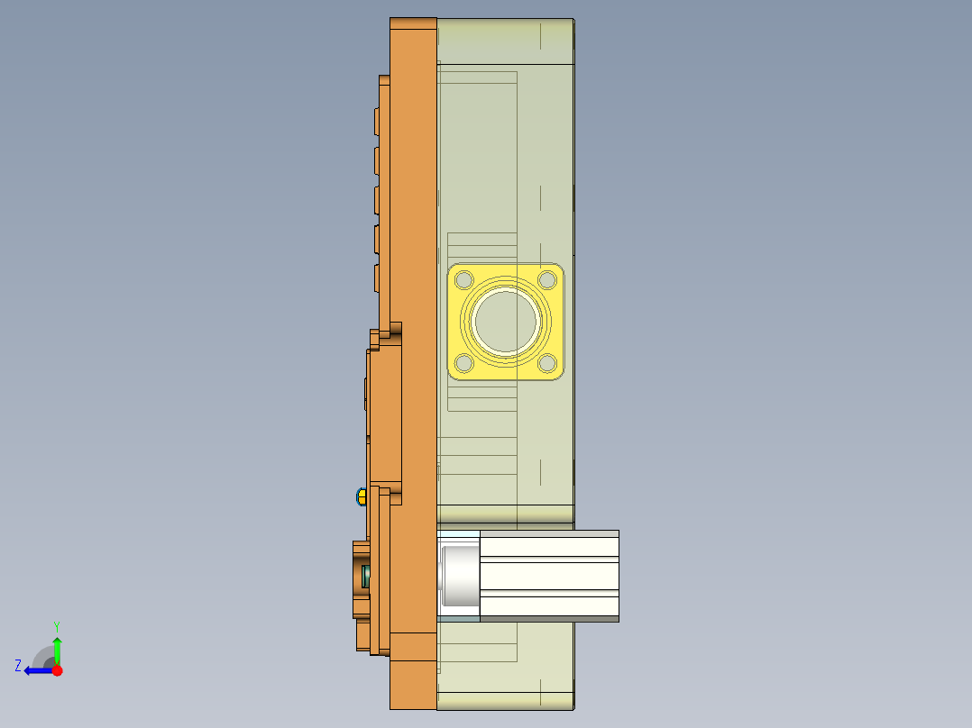 UX7602-C-笔记本CNC工装夹具三维模型CNC3-210712右视图