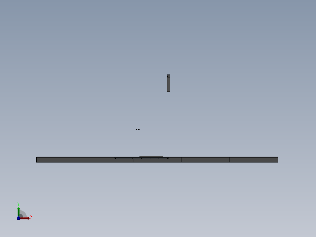 铣床、大型龙门铣床外部钣金框架前视图