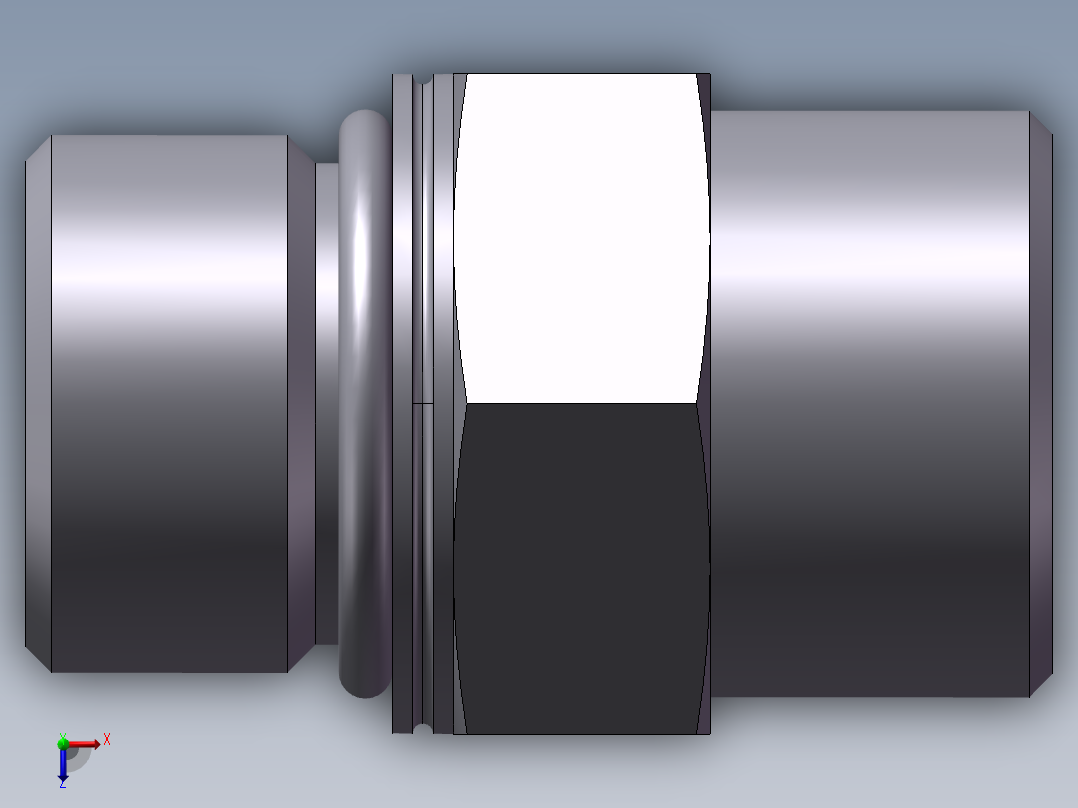 公制螺纹O圈密封、1DH-24-22俯视图