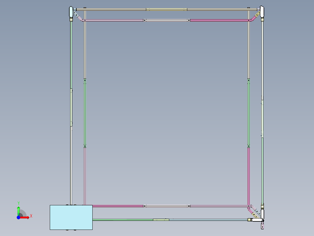 儿童床护栏前视图