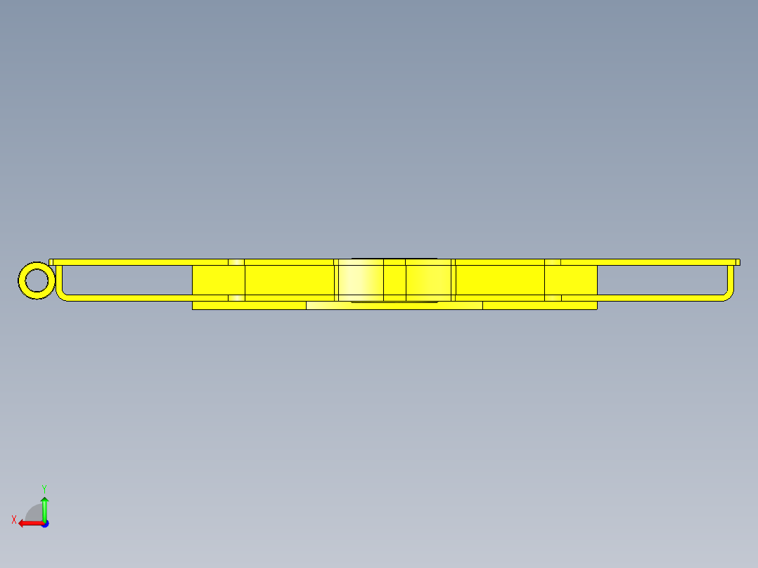 起重机支架后视图