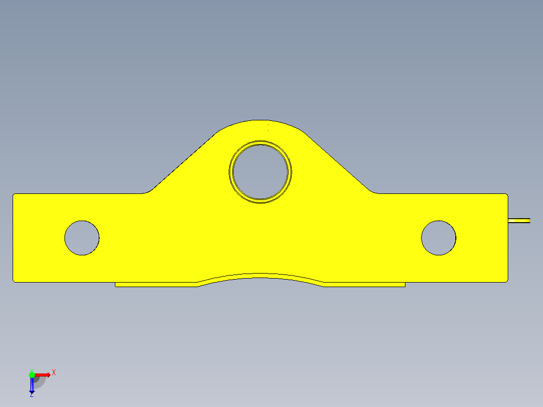 起重机支架俯视图