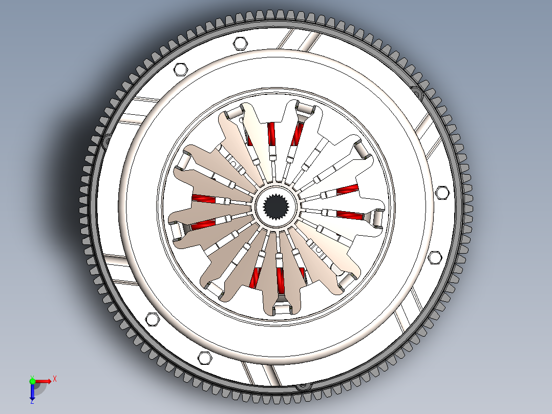 离合器(49)俯视图