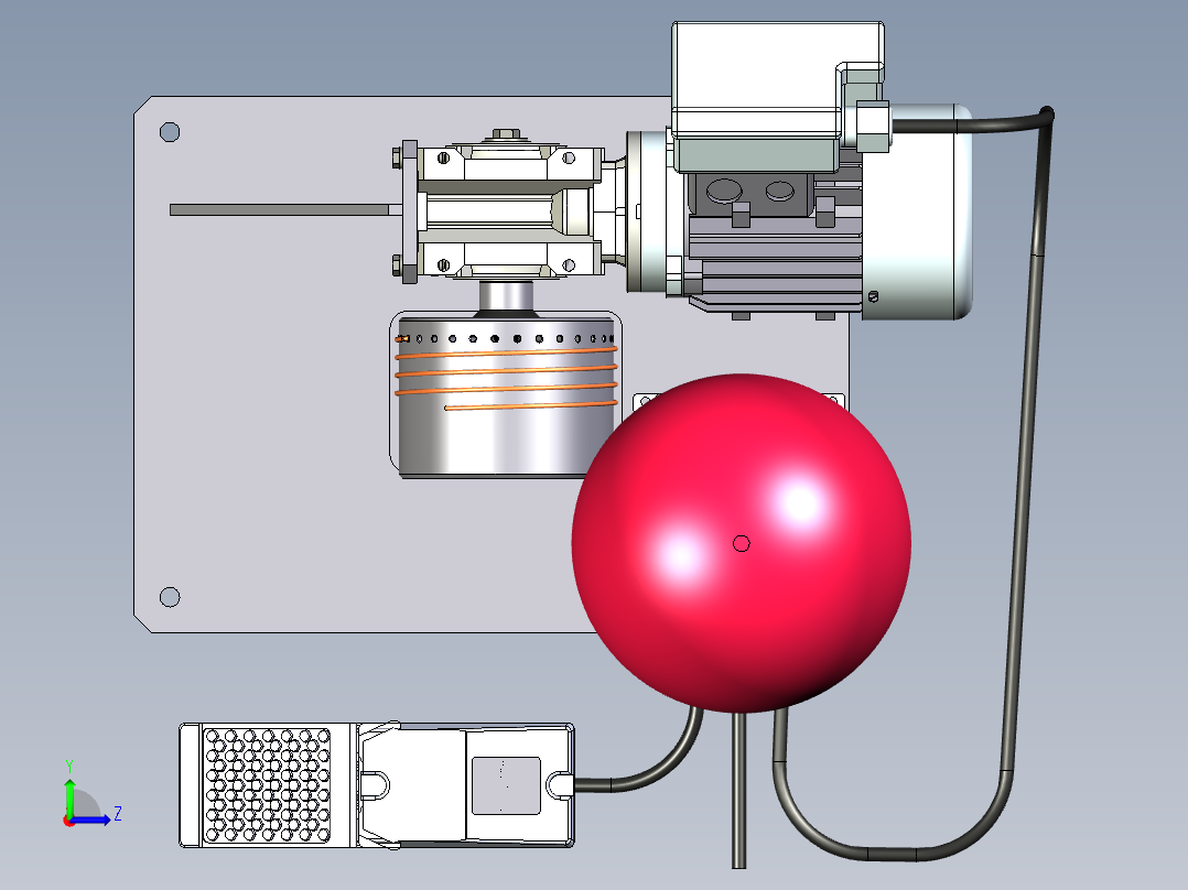 A2004342-金属丝螺旋绕线装置左视图
