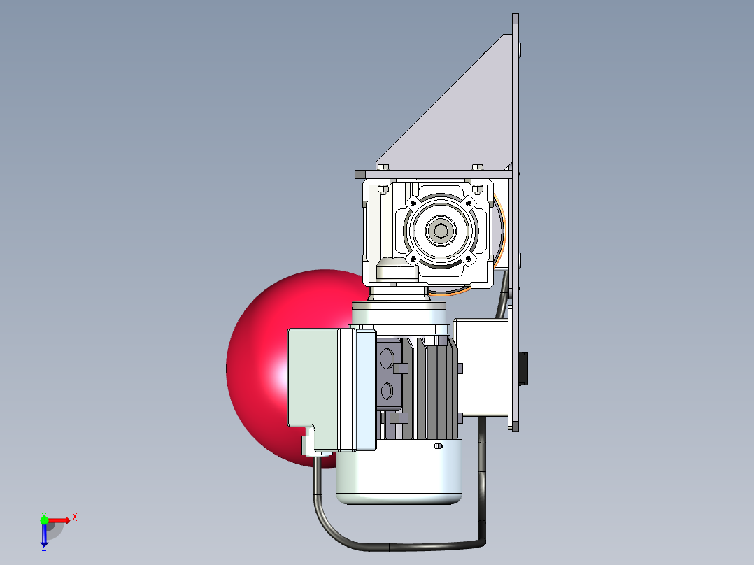 A2004342-金属丝螺旋绕线装置俯视图