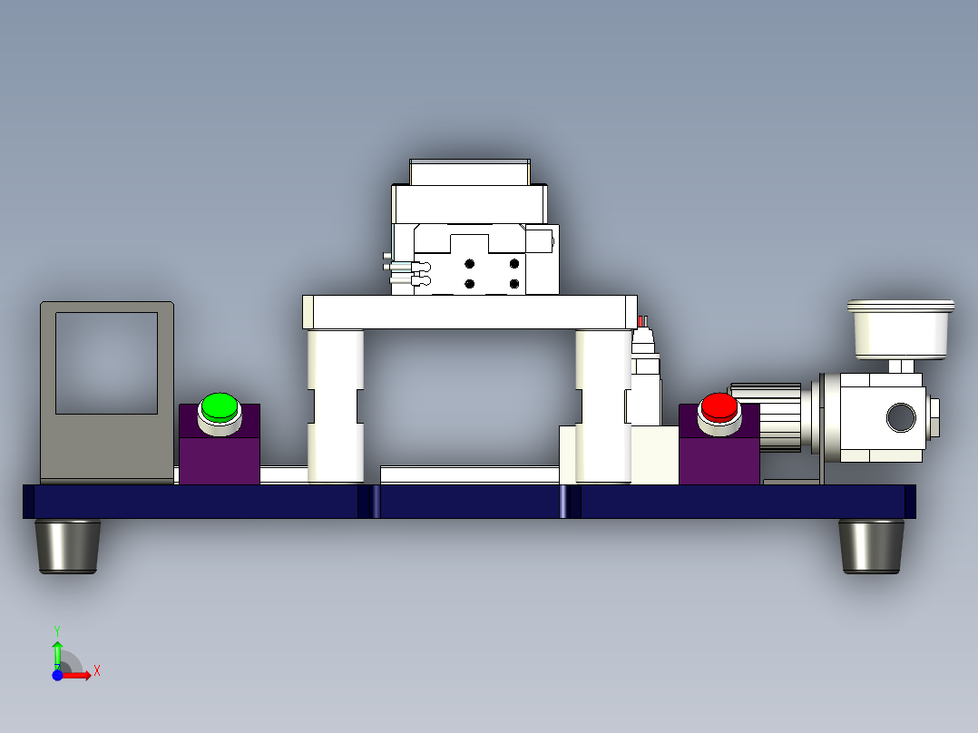 桌面式自动切割治具前视图