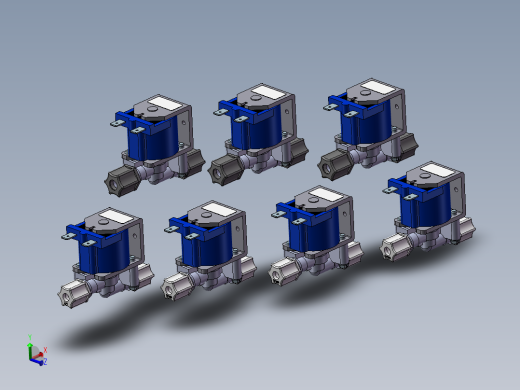 7款DPV1比例电磁阀模型