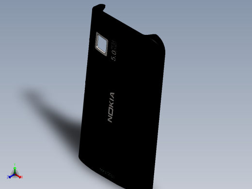 诺基亚手机盖14的keyshot 6渲染图