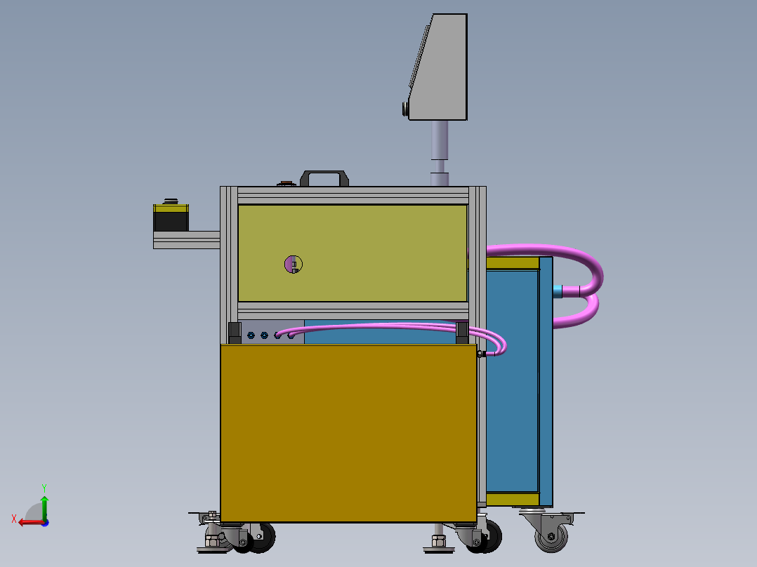水泵转子充磁机后视图
