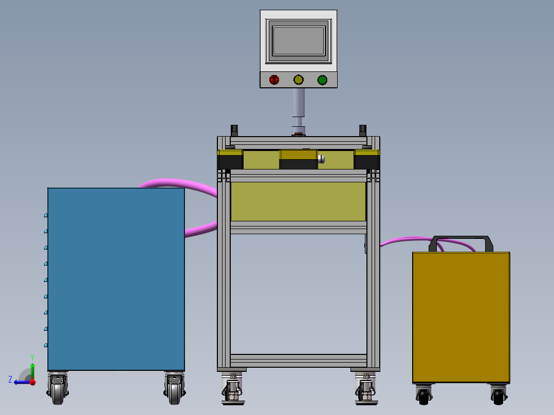 水泵转子充磁机右视图