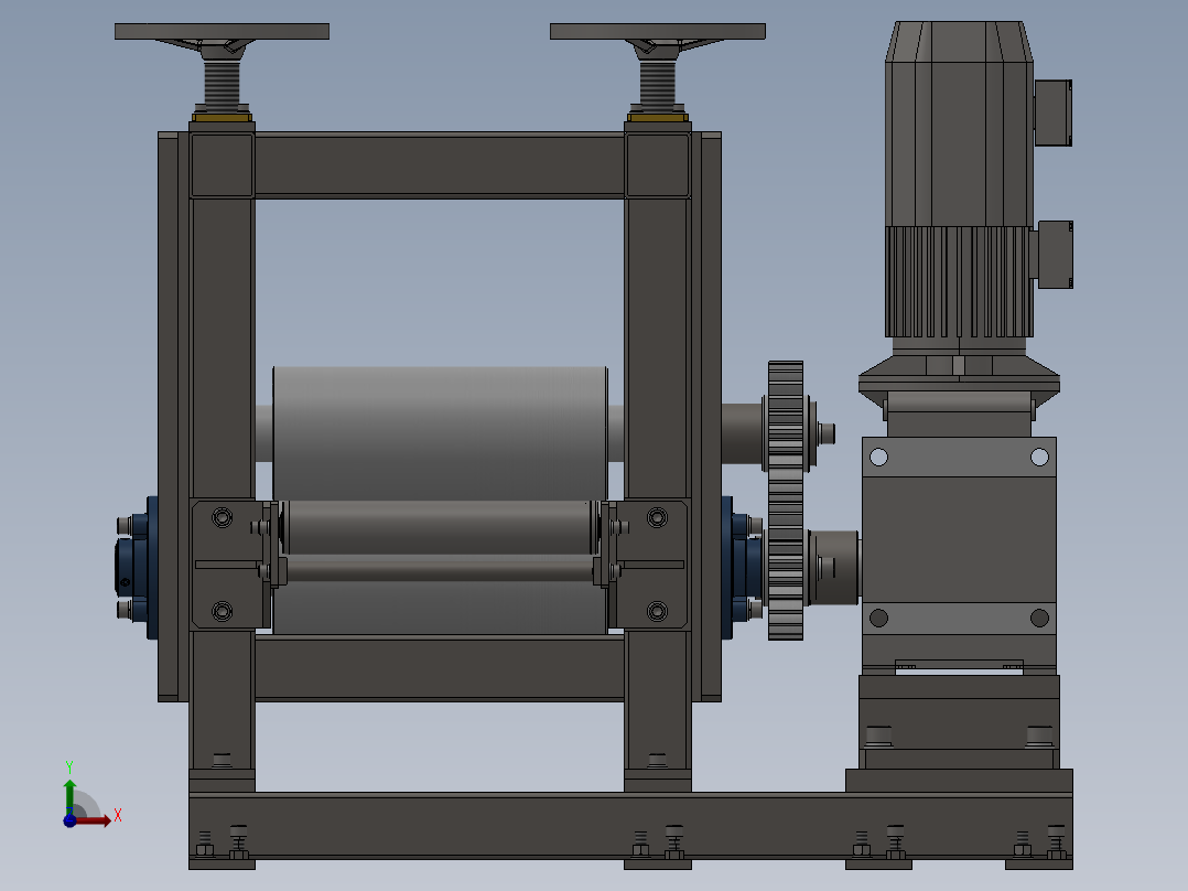 电极铜膜压延机  sw20前视图