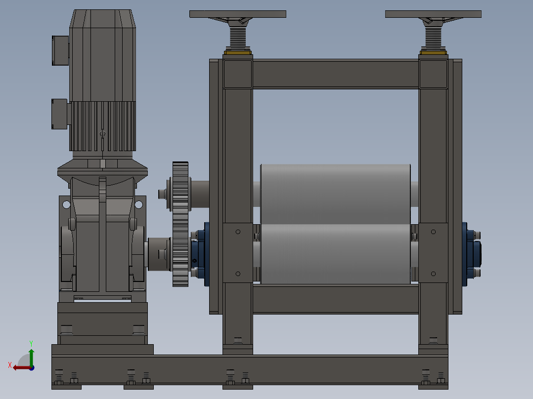 电极铜膜压延机  sw20后视图