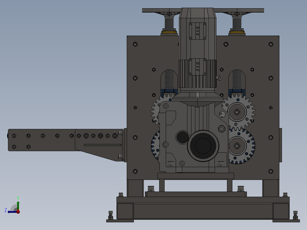 电极铜膜压延机  sw20右视图
