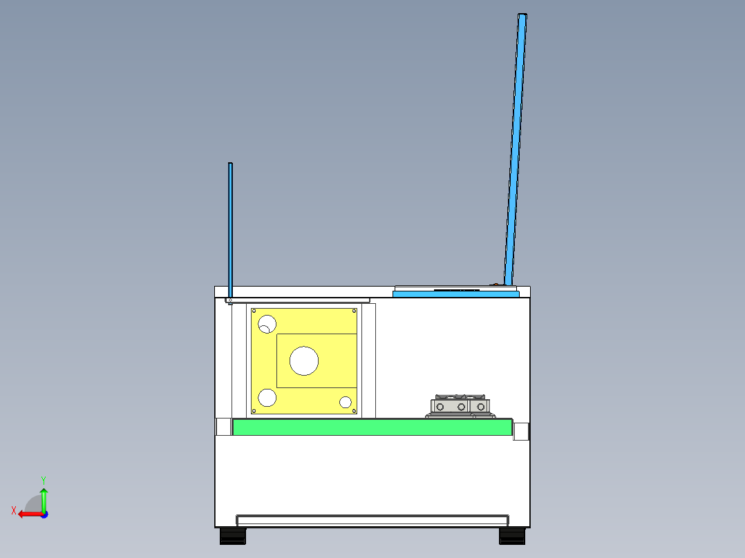 XRF在线分析仪设备后视图