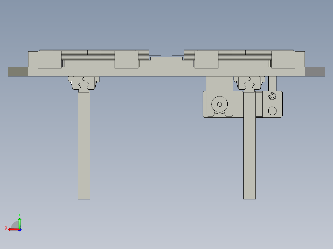 分料治具组合后视图