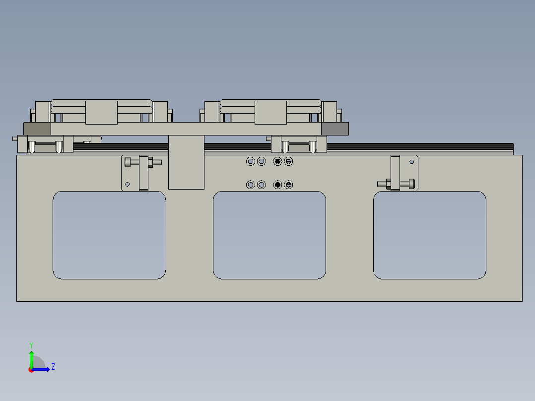 分料治具组合左视图
