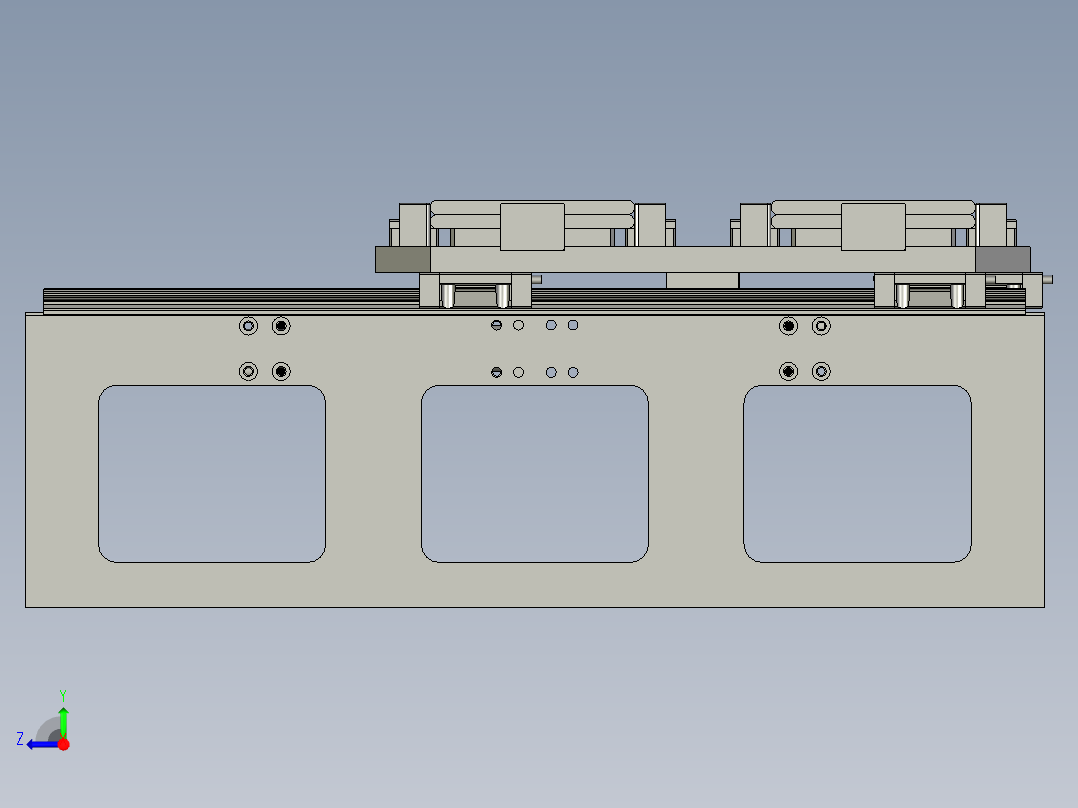 分料治具组合右视图