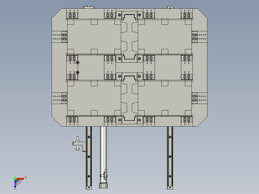 分料治具组合俯视图
