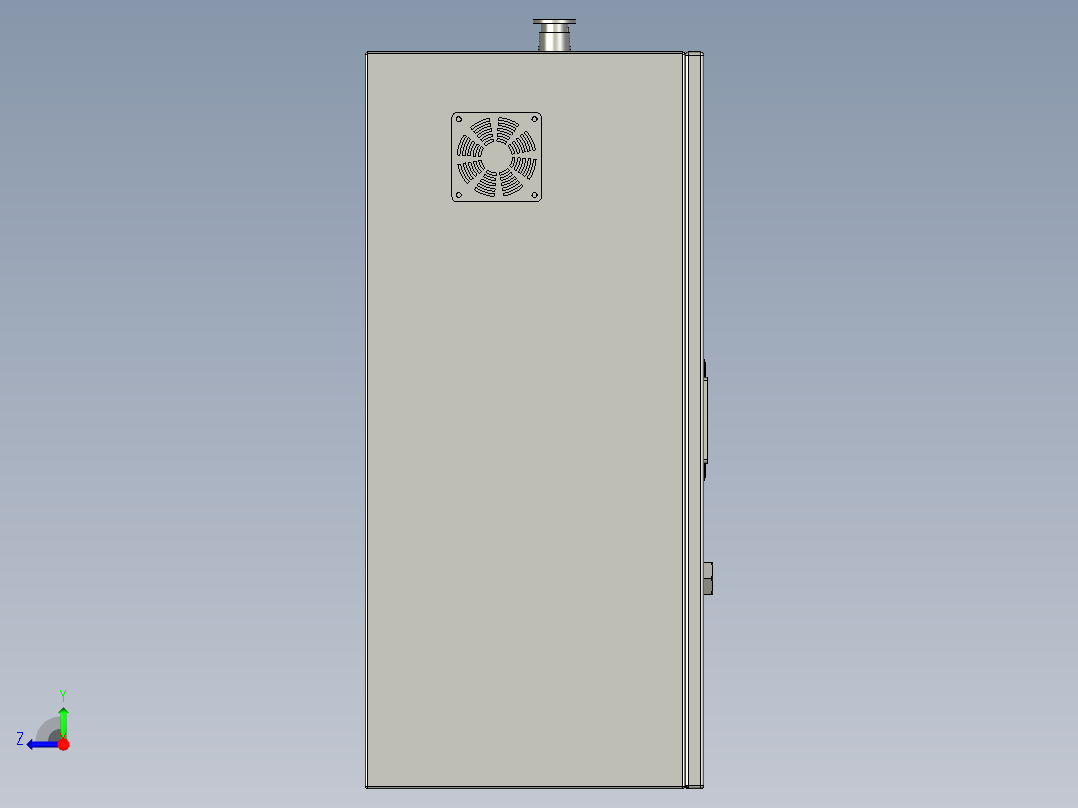 收带机电箱右视图