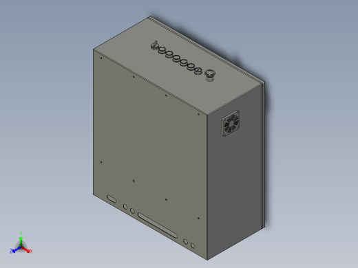 收带机电箱正等轴测缩略图