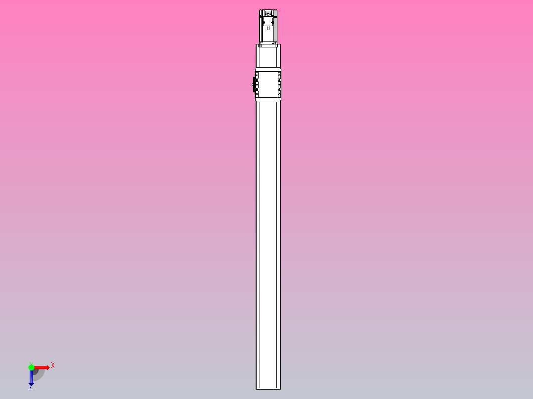 滚珠丝杠直线轴带导轨全封闭TPA-HCR-85D-1610C-L950-M-Y-P20-N3俯视图