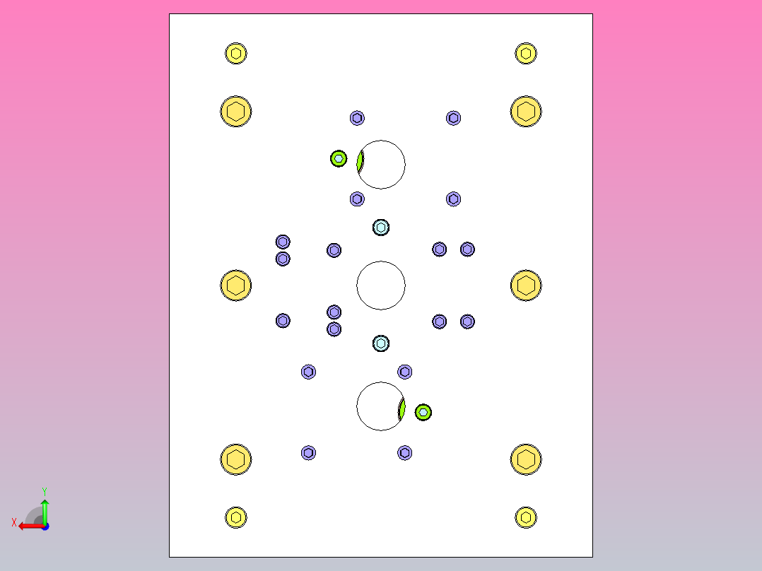 散热器配件（多穴拼模）后视图