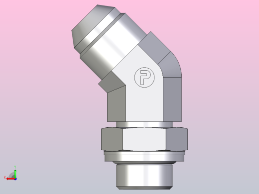EO硬管接头 45外螺纹螺柱弯头8V4OMXS后视缩略图