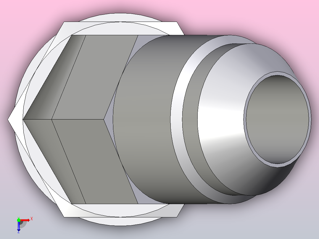 EO硬管接头 45外螺纹螺柱弯头8V4OMXS俯视图