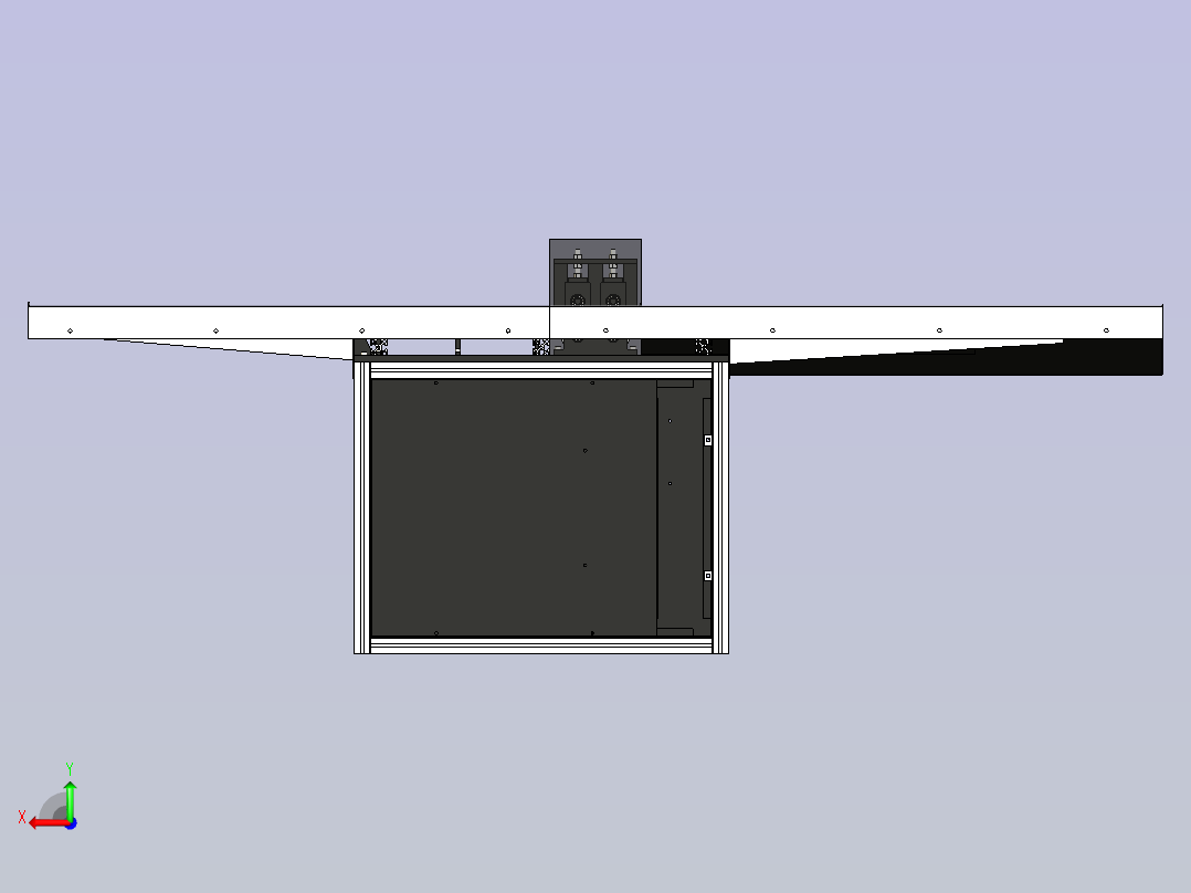 板材分割机后视图