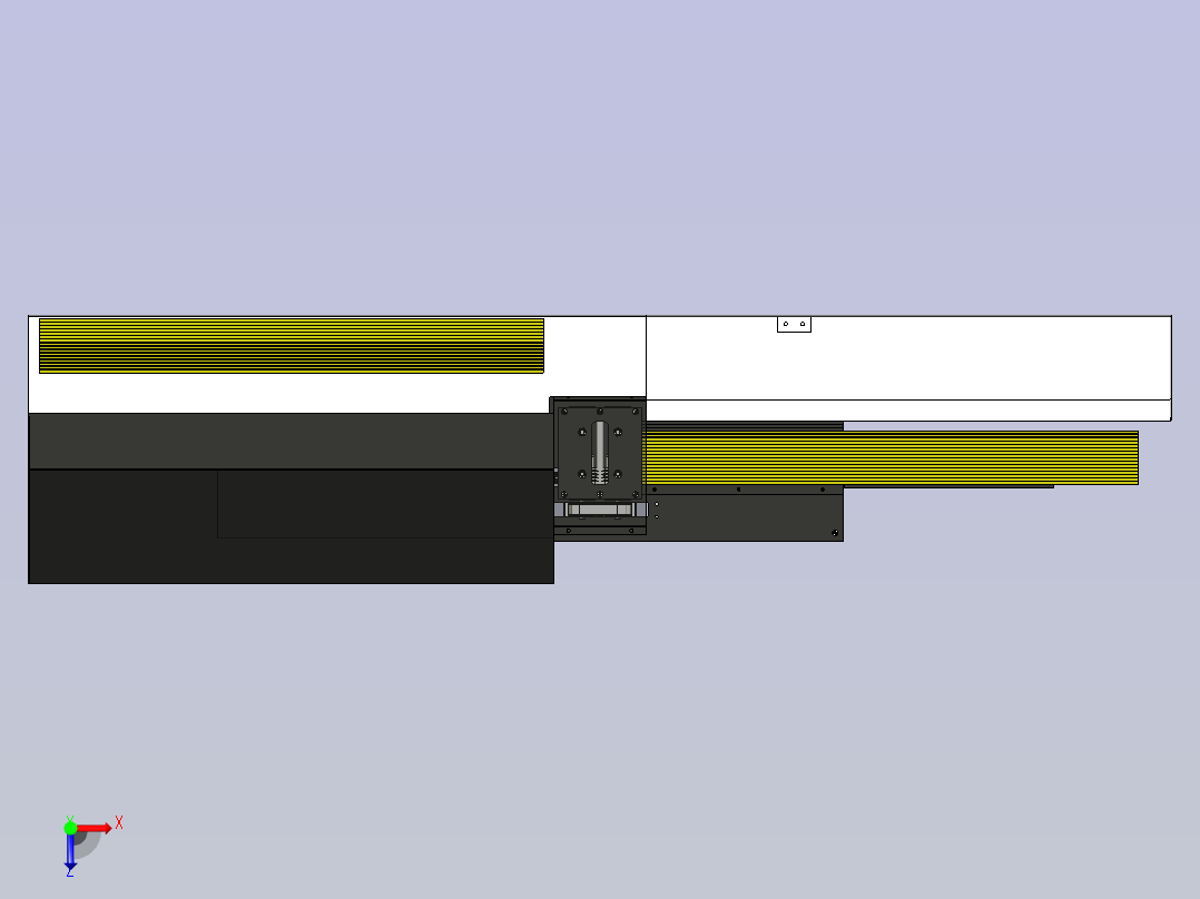 板材分割机俯视图