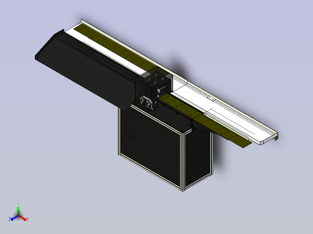 板材分割机正等轴测图