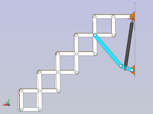 伸缩楼梯后视缩略图