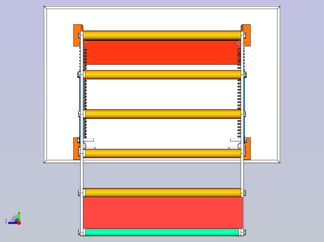 伸缩楼梯右视图