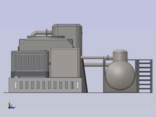 紧凑型锅炉和循环系统左视缩略图