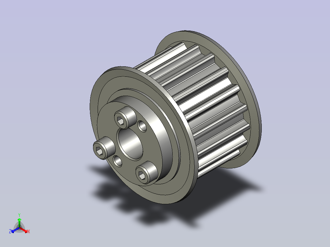 ECF12-S8M250-18-E-d12同步带轮主视图