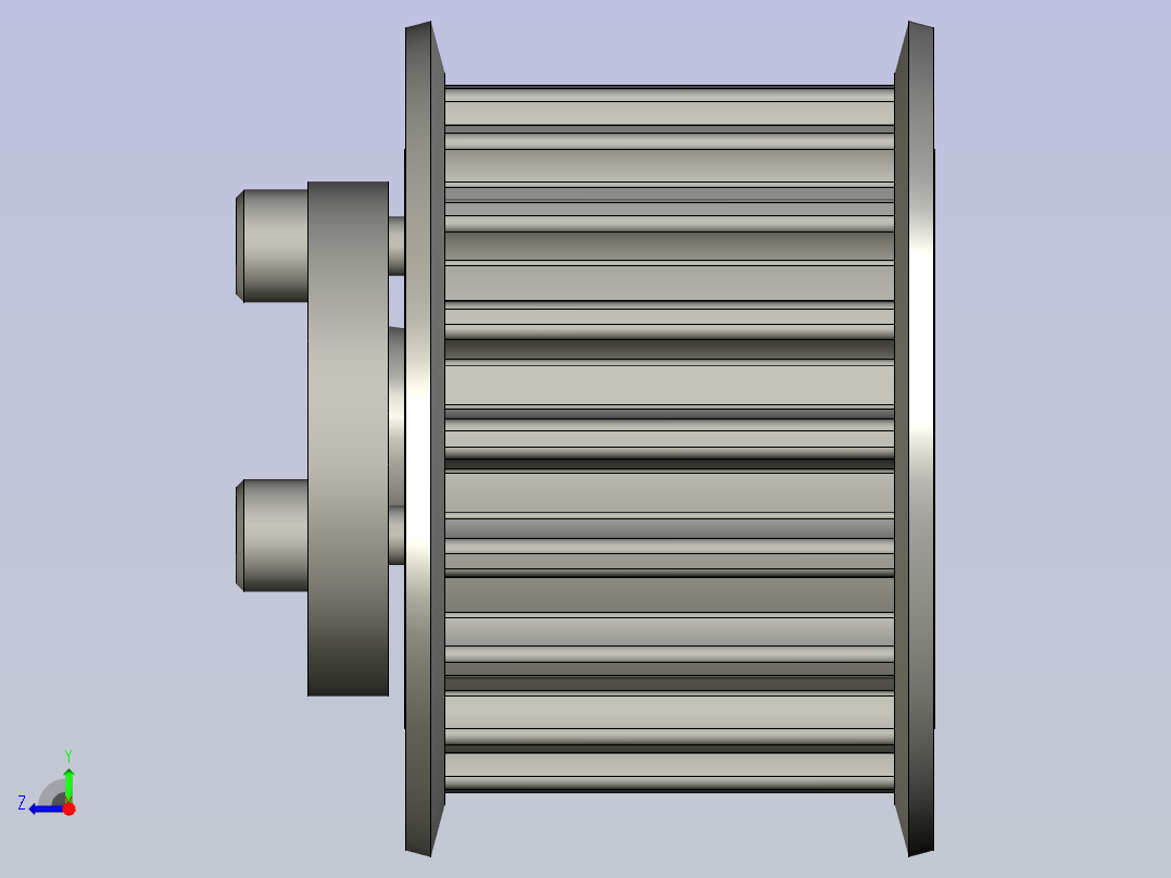 ECF12-S8M250-18-E-d12同步带轮右视图