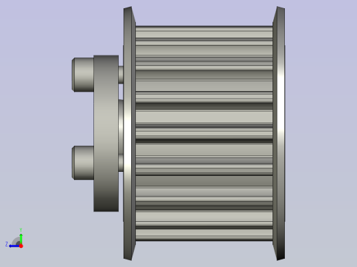 ECF12-S8M250-18-E-d12同步带轮右视缩略图